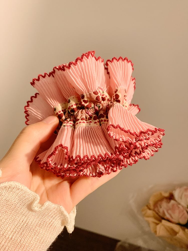 Accordion Fabric Scrunchie