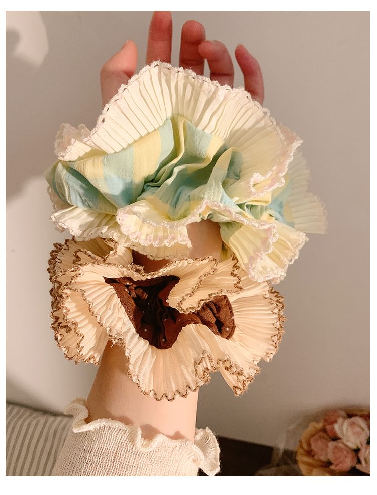 Accordion Fabric Scrunchie