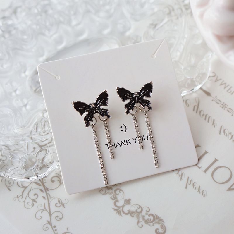 Drop / Earring Butterfly Enamel Clip On