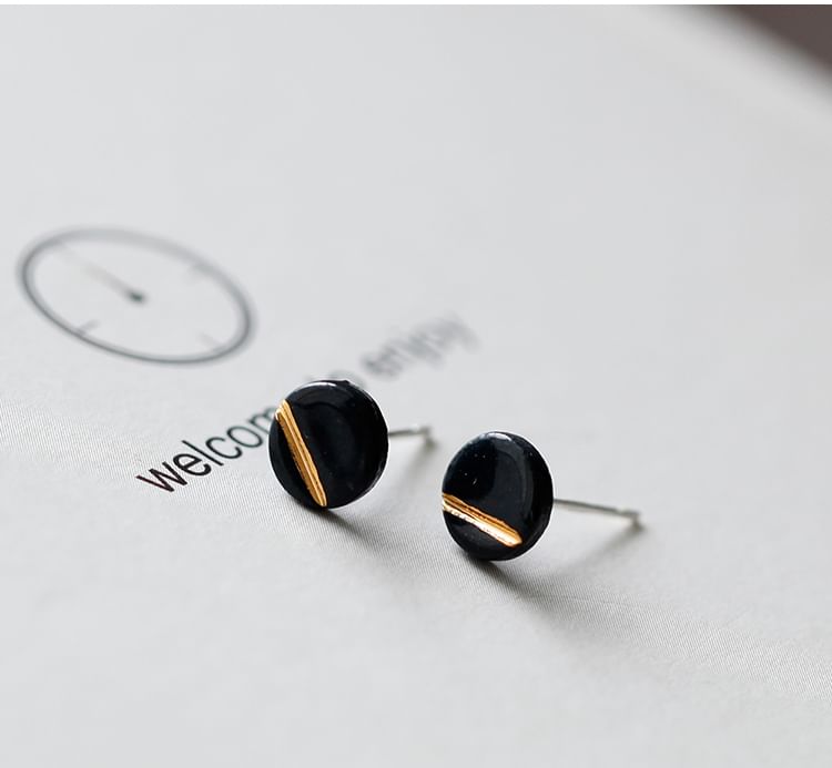 Disc Earring Stud
