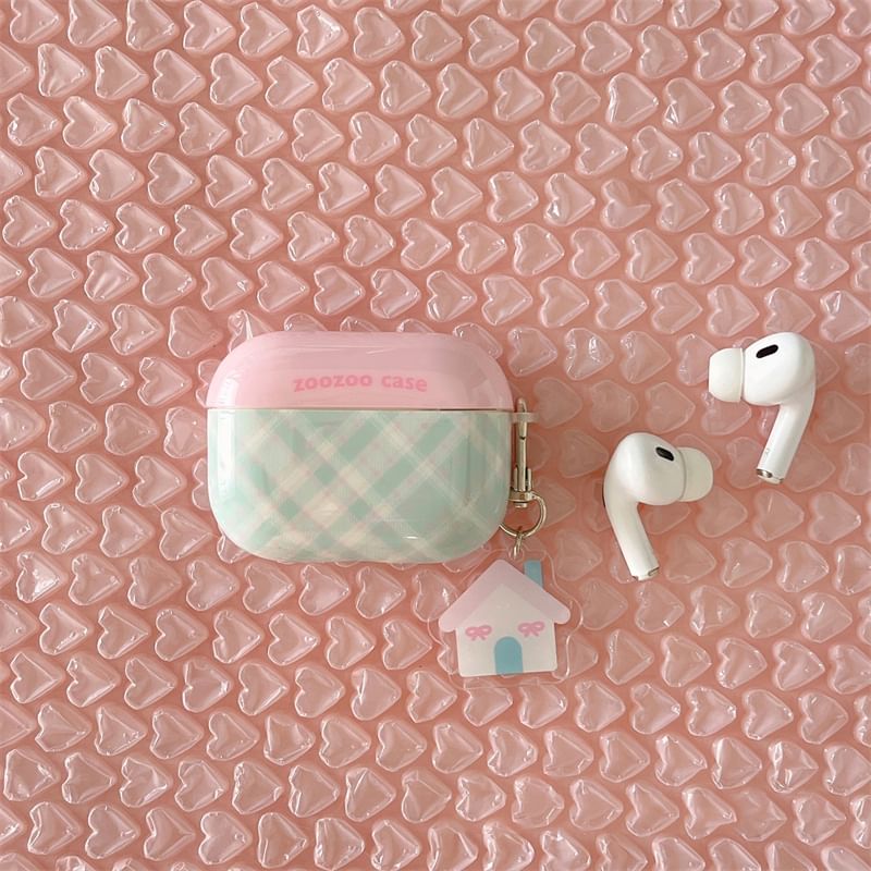 (Various Designs) Case / Skin Pro Charm Plaid Earphone AirPods