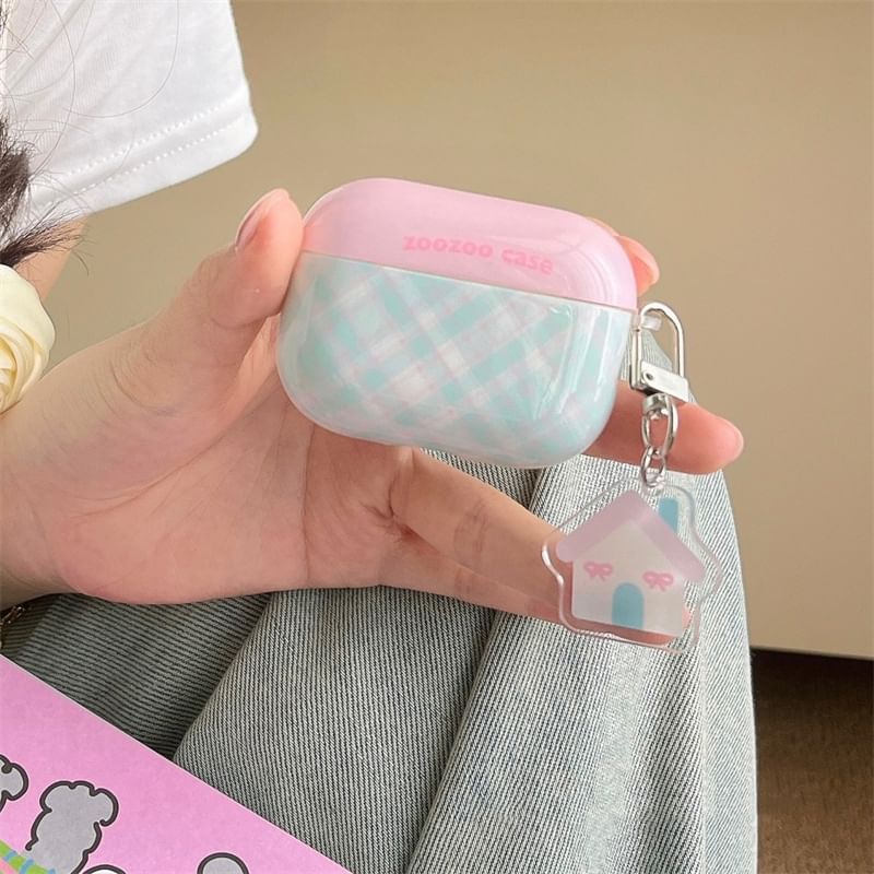 (Various Designs) Case / Skin Pro Charm Plaid Earphone AirPods