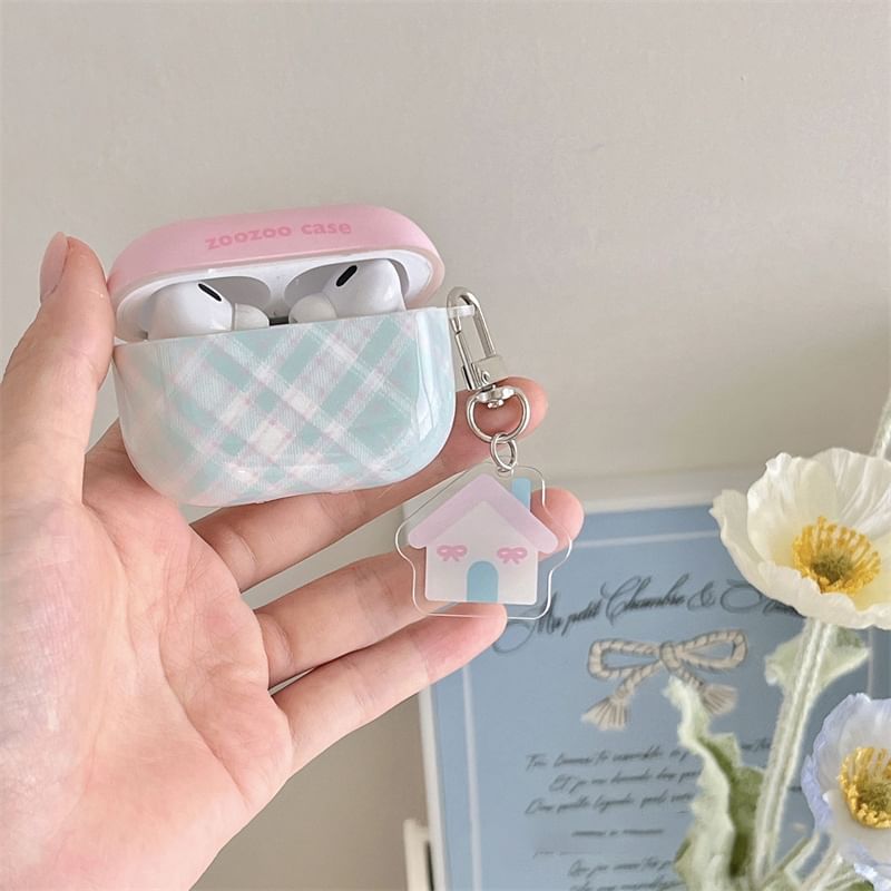 (Various Designs) Case / Skin Pro Charm Plaid Earphone AirPods
