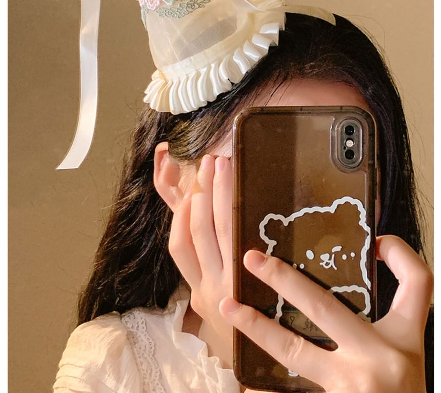 Party Hat Embroidered Ruffle