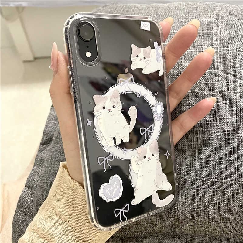 (Compatible Cat Case MagSafe) with Magnetic Phone