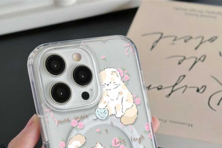 Magnetic Case Phone Cat MagSafe) with (Compatible