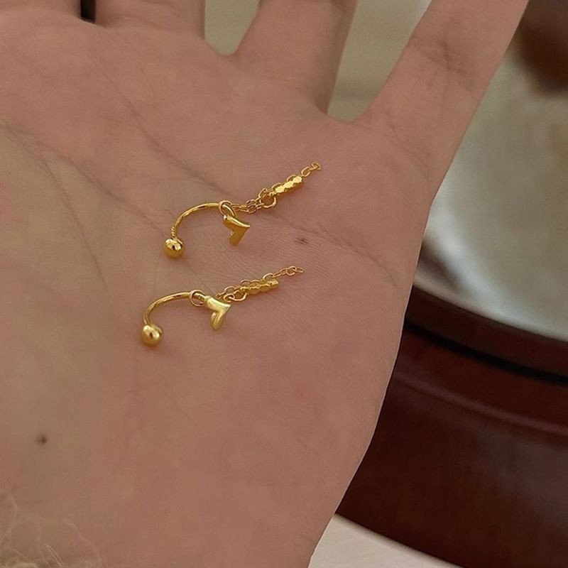 Alloy Heart Earring Threader