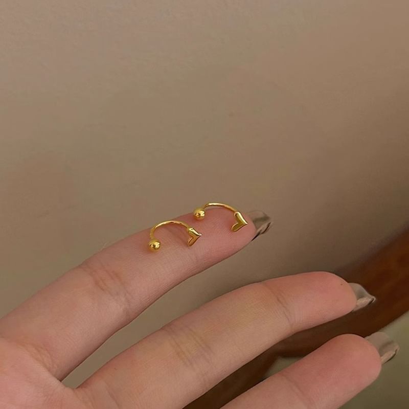 Alloy Heart Earring Threader