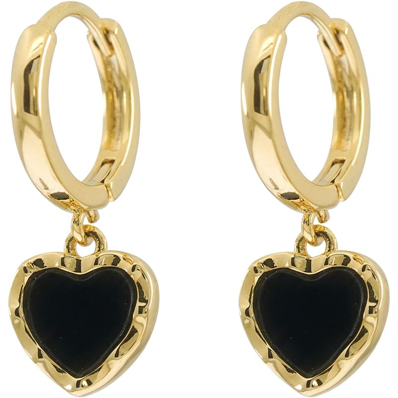 Drop Alloy Heart Earring