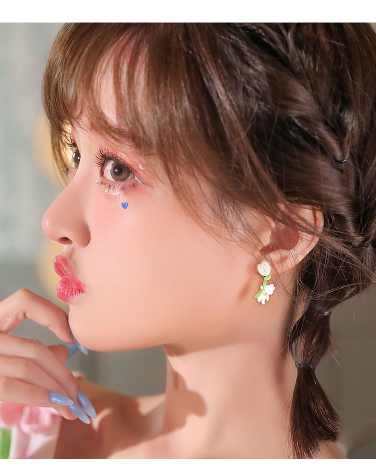 Stud Rabbit Earring ) / Cartoon ( Ear Sterling Various Silver Designs Cuff