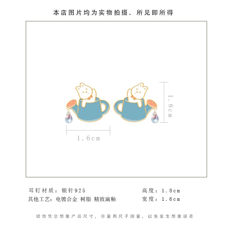 Stud Rabbit Earring ) / Cartoon ( Ear Sterling Various Silver Designs Cuff