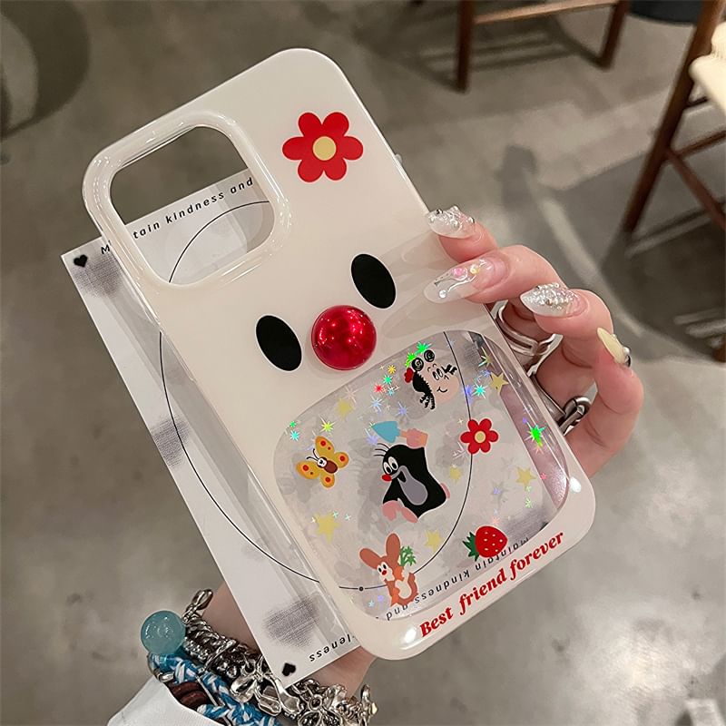 Bead Cartoon Set Adhesive Decoration / Case Phone