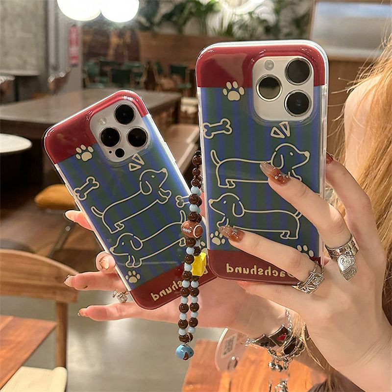 / Phone Set Strap Case Dog