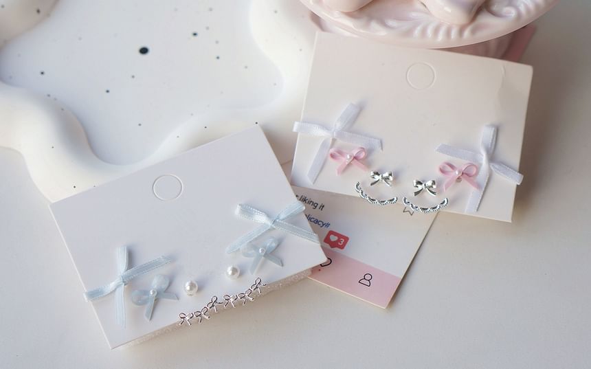 Pairs: Set Bow 3 Earring of