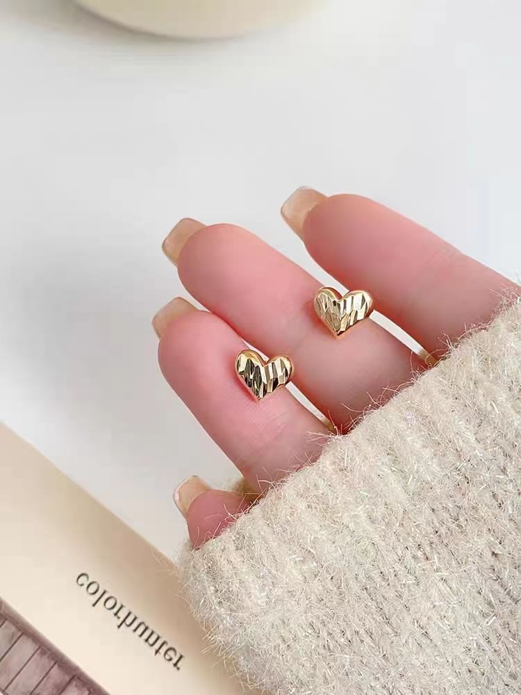 925 Heart Sterling Earring Stud Silver