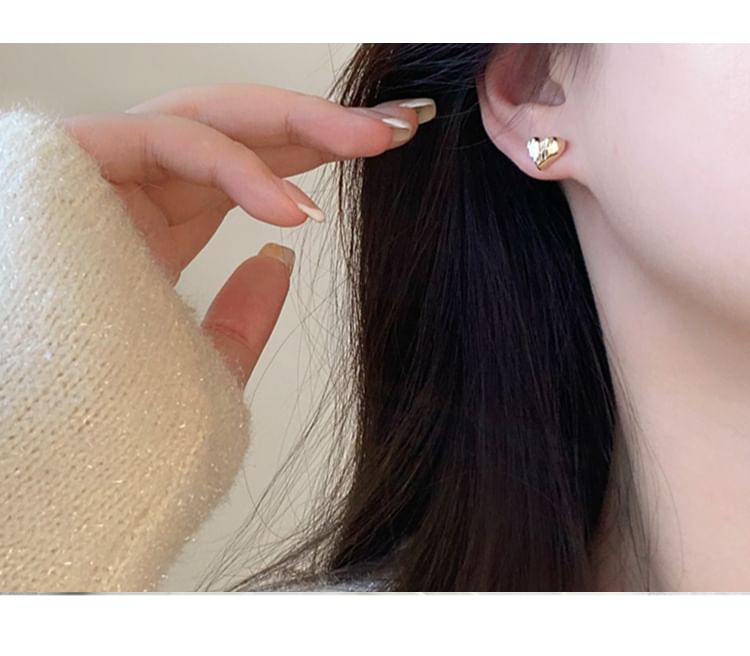925 Heart Sterling Earring Stud Silver