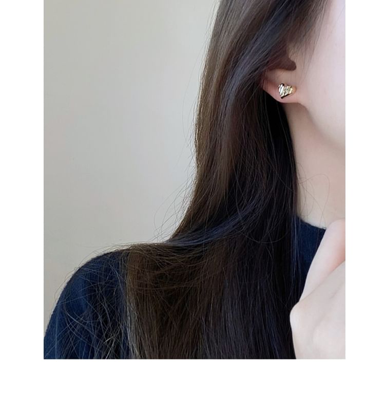 925 Heart Sterling Earring Stud Silver