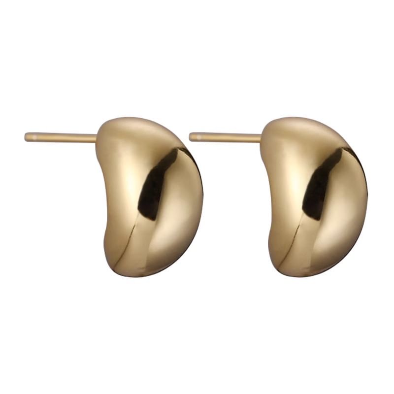 Hoop Earring Sterling Glossy 925 Silver