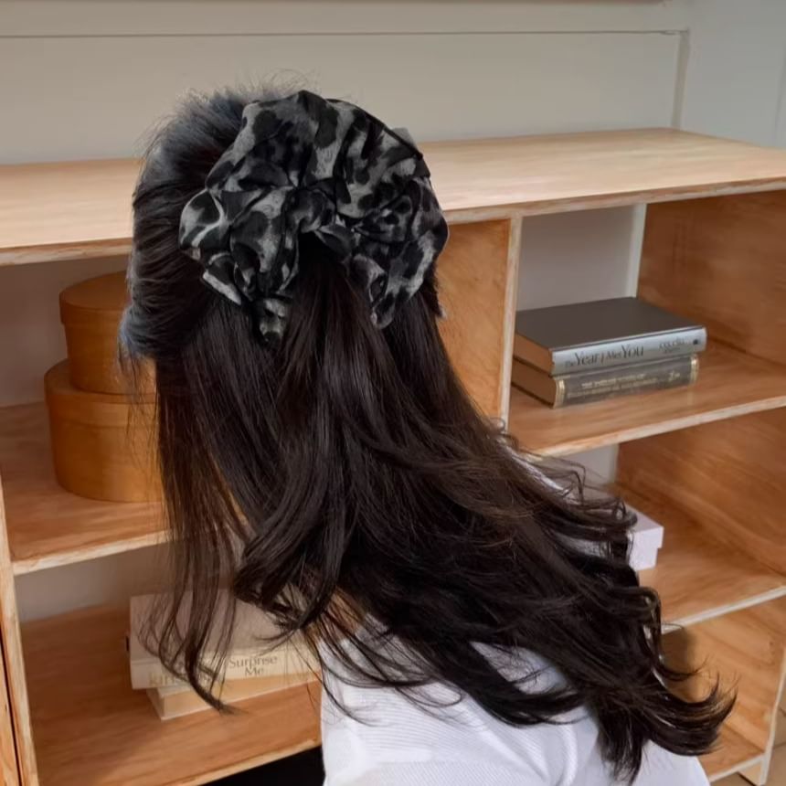 Scrunchie Hair Leopard Print
