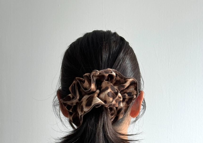 Scrunchie Hair Leopard Print