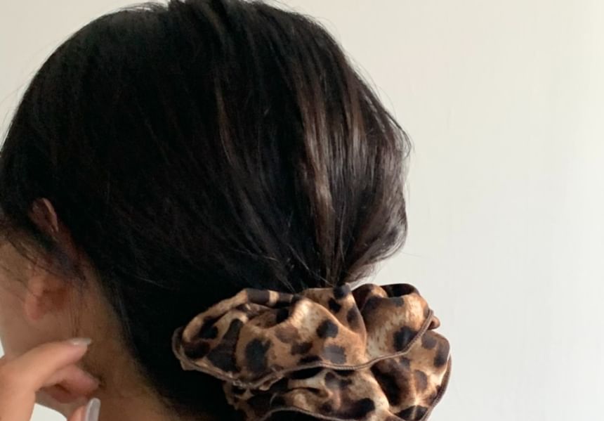 Scrunchie Hair Leopard Print