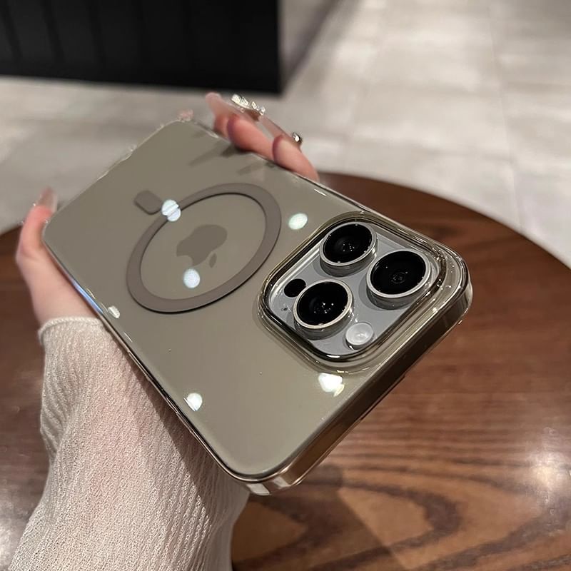 Transparent (Compatible MagSafe) with Phone Magnetic Case