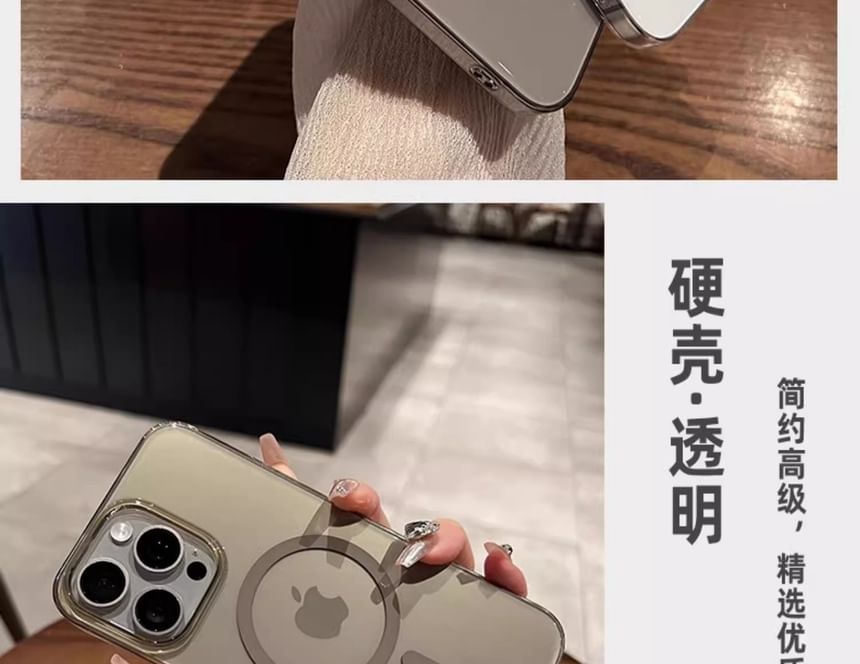 Transparent (Compatible MagSafe) with Phone Magnetic Case