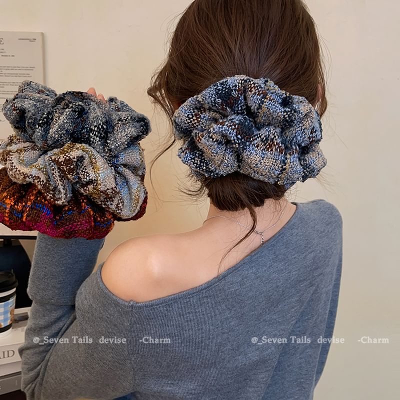 Scrunchie Plaid Hair
