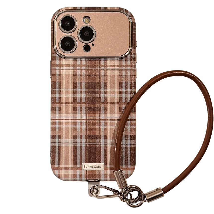 Strap Set / Plaid Case Phone