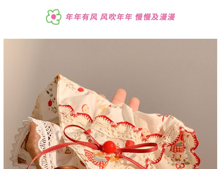 Lace Bow Scrunchie Trim