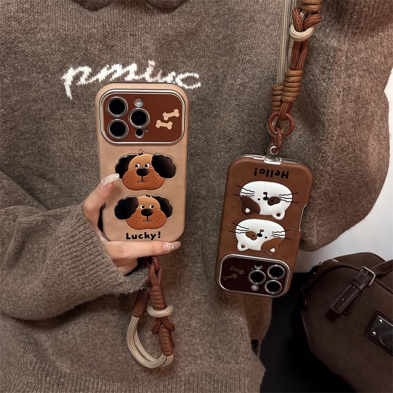 / Animal Strap Phone Set Case