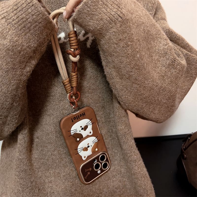 / Animal Strap Phone Set Case