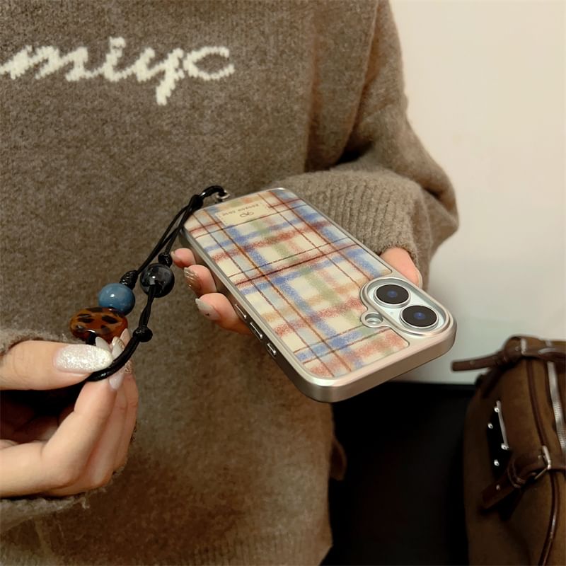 Case Phone Plaid Strap / Set