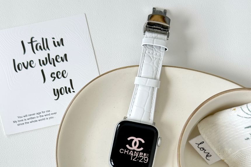 Watch Genuine Apple Leather Band