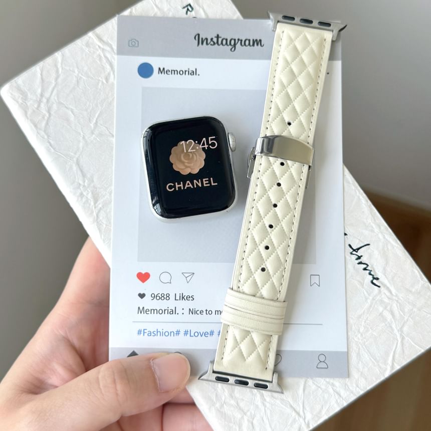 Apple Band Leather Genuine Watch