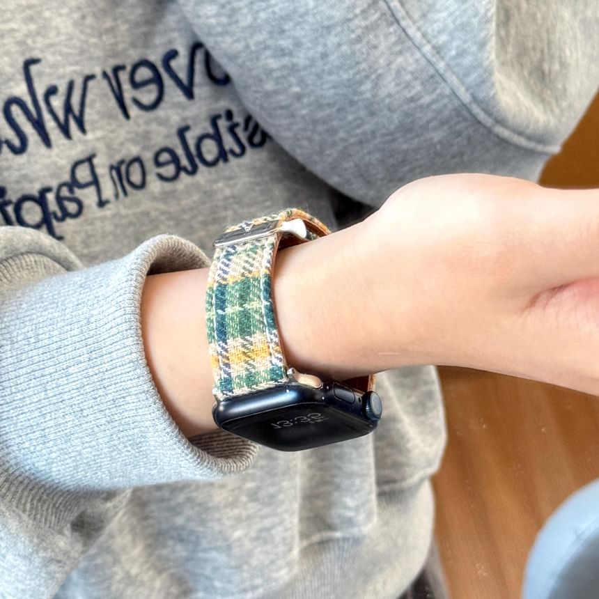 Band Apple Watch Fabric Plaid