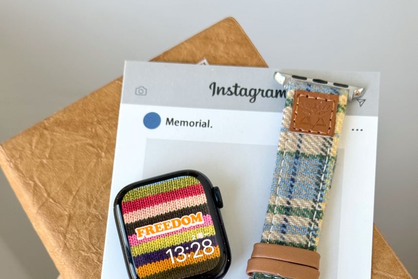 Band Apple Watch Fabric Plaid