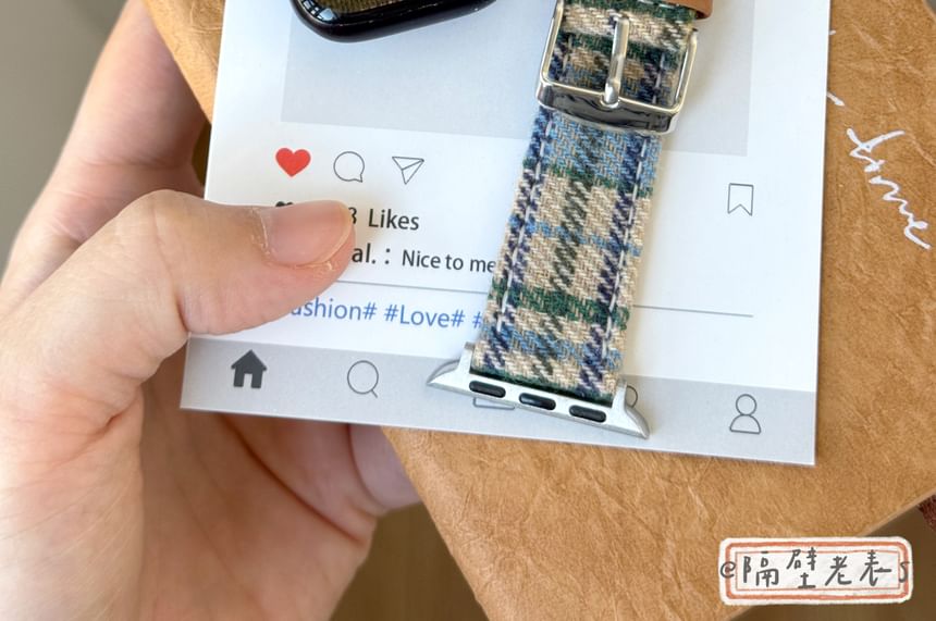 Band Apple Watch Fabric Plaid