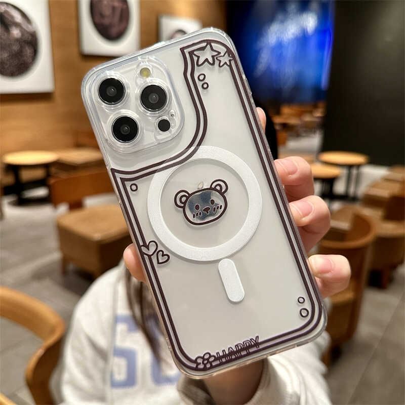 MagSafe) (Compatible Phone Case Magnetic with Bear
