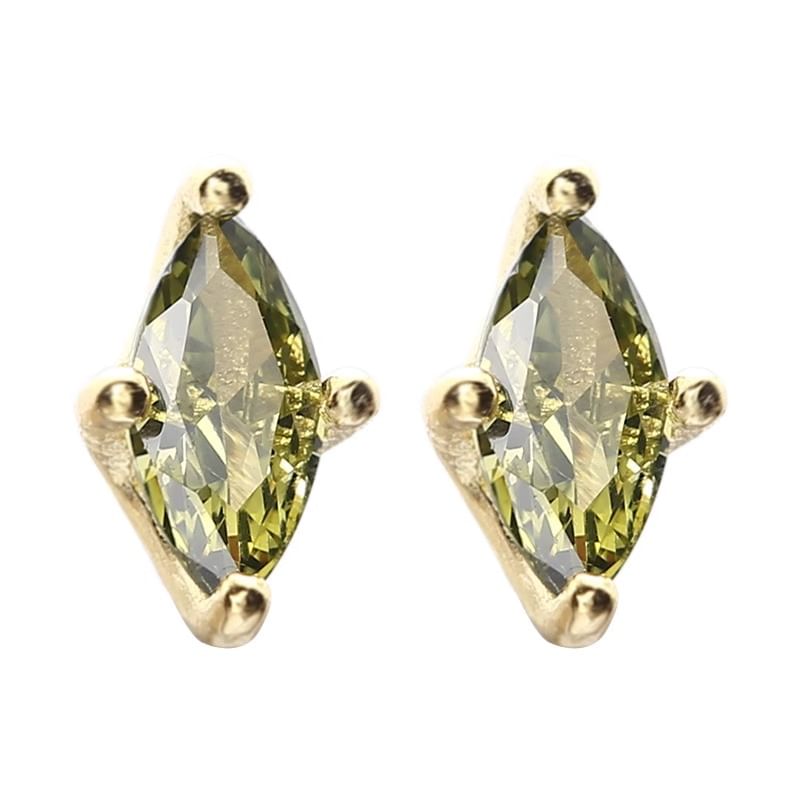 Rhinestone Earring Stud Alloy