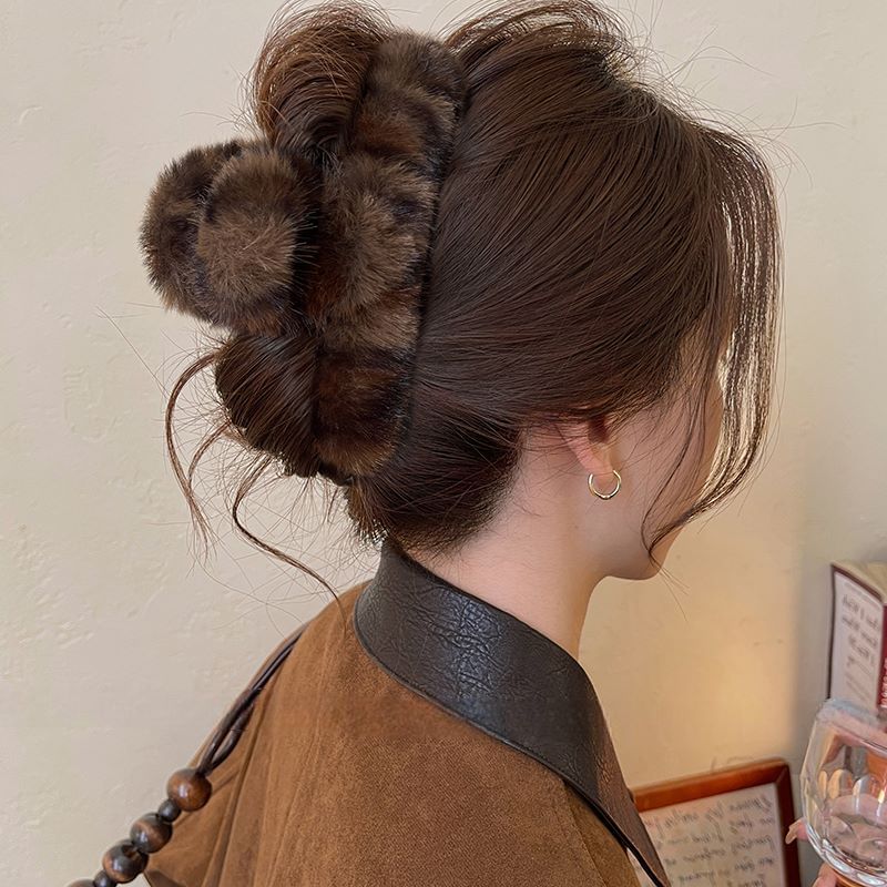 Leopard Claw Patterned Hair Faux Fur