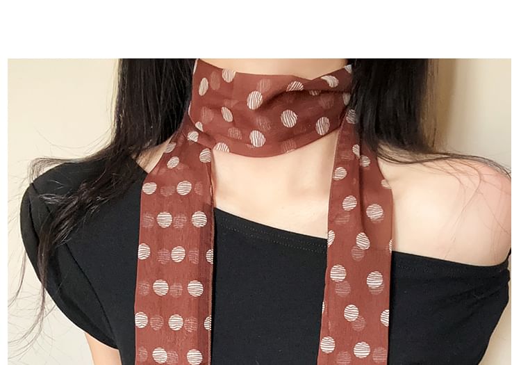 Scarf Narrow Dot Polka