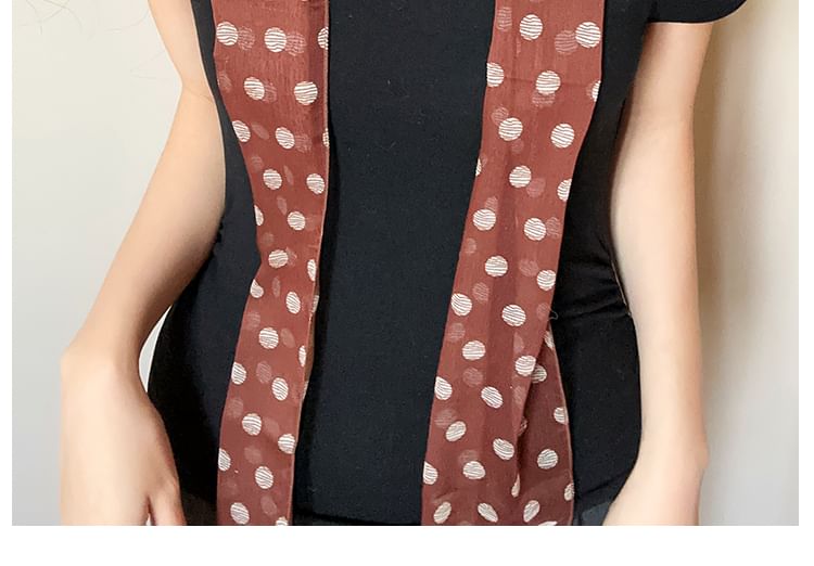 Scarf Narrow Dot Polka
