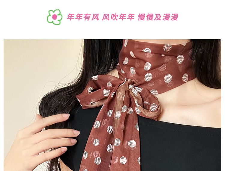 Scarf Narrow Dot Polka