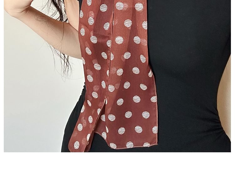 Scarf Narrow Dot Polka