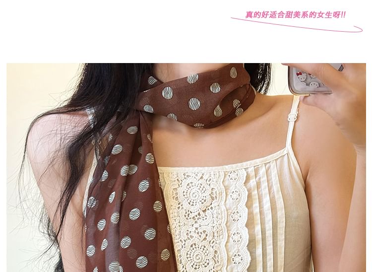 Scarf Narrow Dot Polka