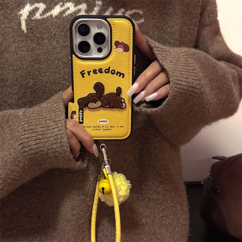 Dog Case / Phone Set Embroidered Strap
