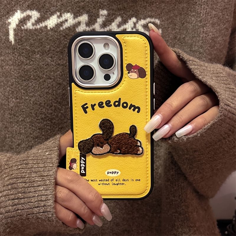 Dog Case / Phone Set Embroidered Strap