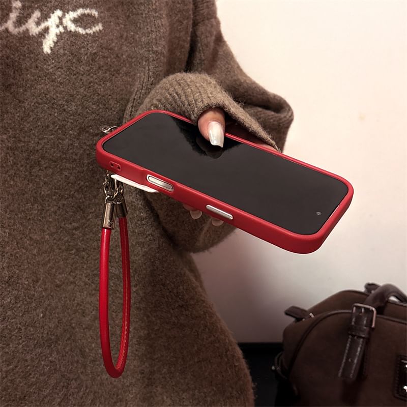 Case Set Strap Cherry Phone Embroidered /