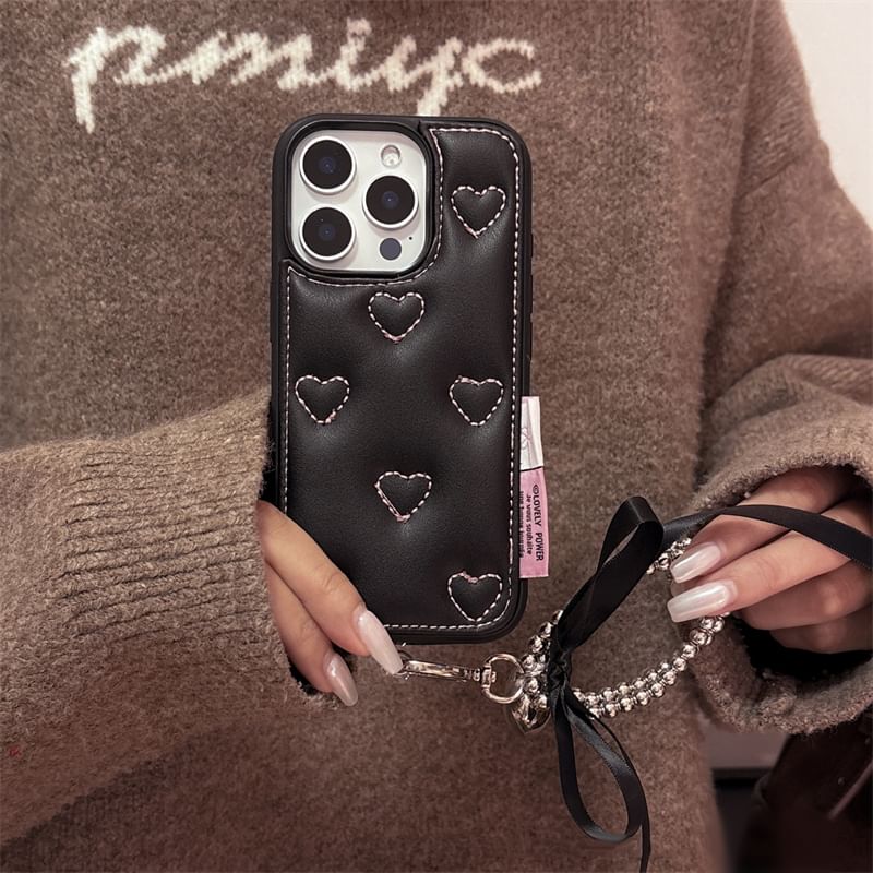 / Strap Set Heart Case Phone